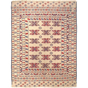 Handmade Soumak Kelim 4' 1" x 5' 5" - No. AL30940