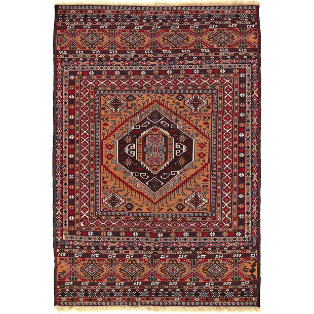 Handmade Maliki Kilim 4' 4" x 6' 10" - No. AL88486