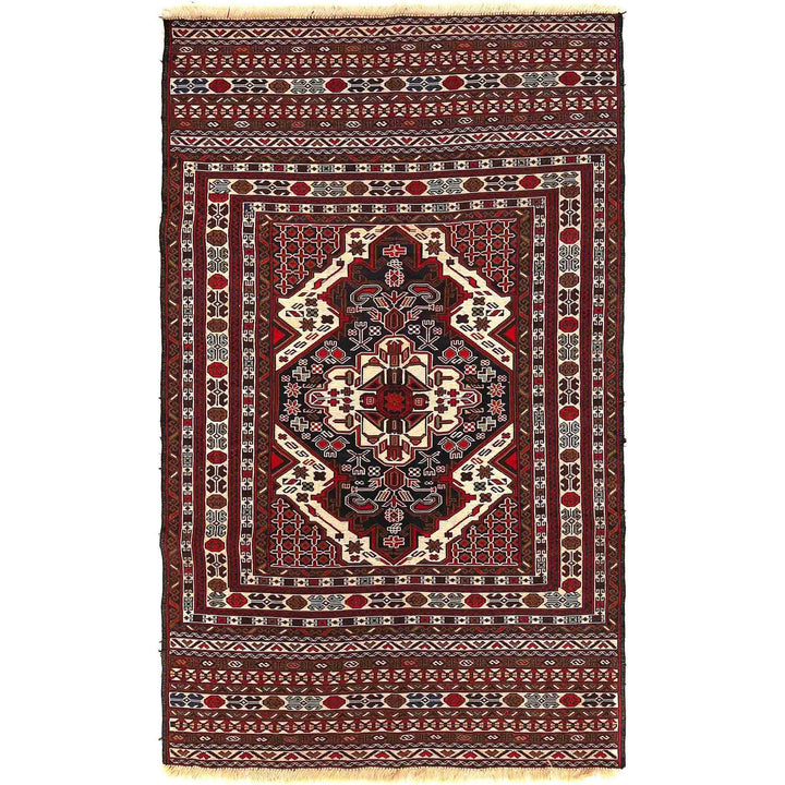 Handmade Maliki Kilim 3' 8" x 6' 4" - No. AL38219