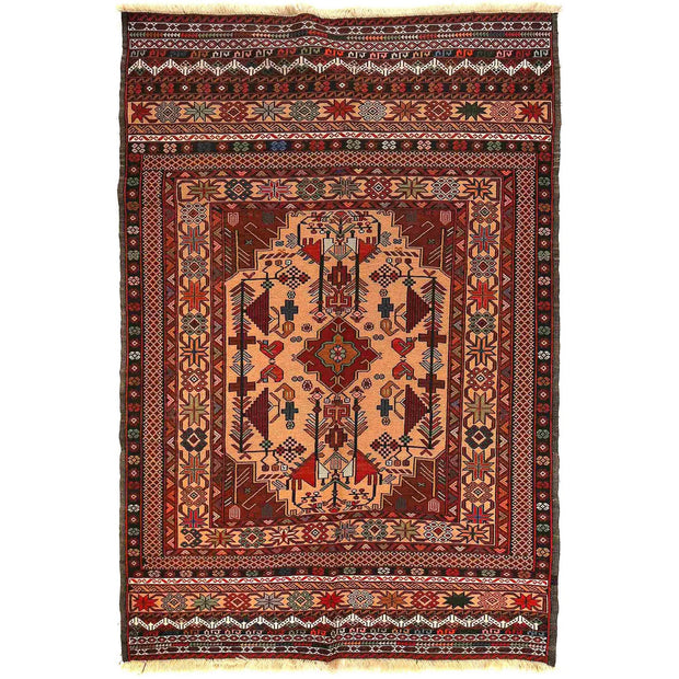 Handmade Maliki Kilim 4' 2" x 6' 3" - No. AL77269