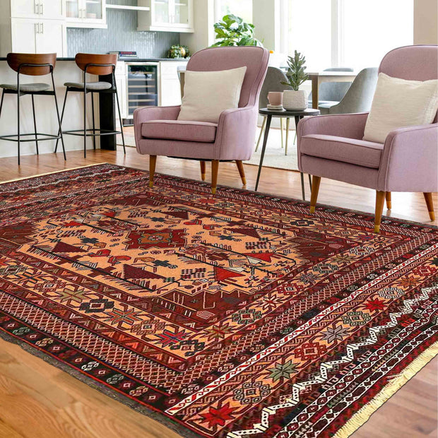 Handmade Maliki Kilim 4' 2" x 6' 3" - No. AL77269