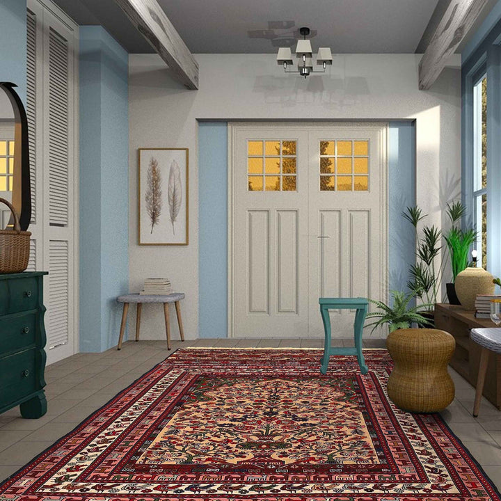 Handmade Maliki Kilim 4' 6" x 6' 5" - No. AL99960