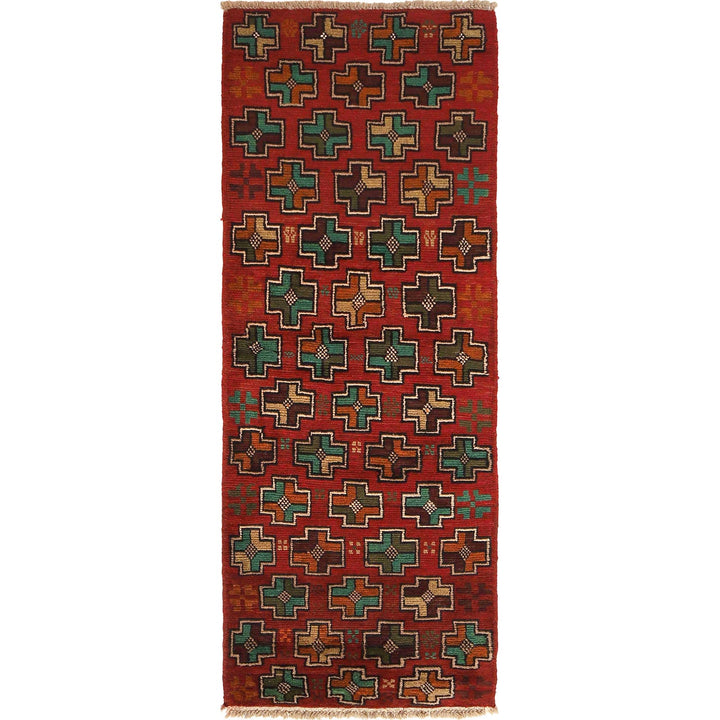 Red Color Baloch Runner 1' 11" x 6' 8" - No. AL55412