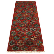 Red Color Baloch Runner 1' 11" x 6' 8" - No. AL55412