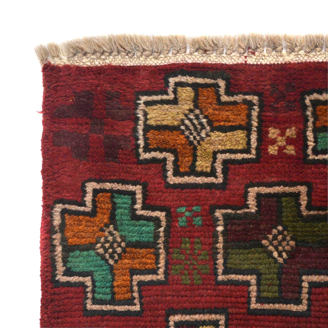 Red Color Baloch Runner 1' 11" x 6' 8" - No. AL55412