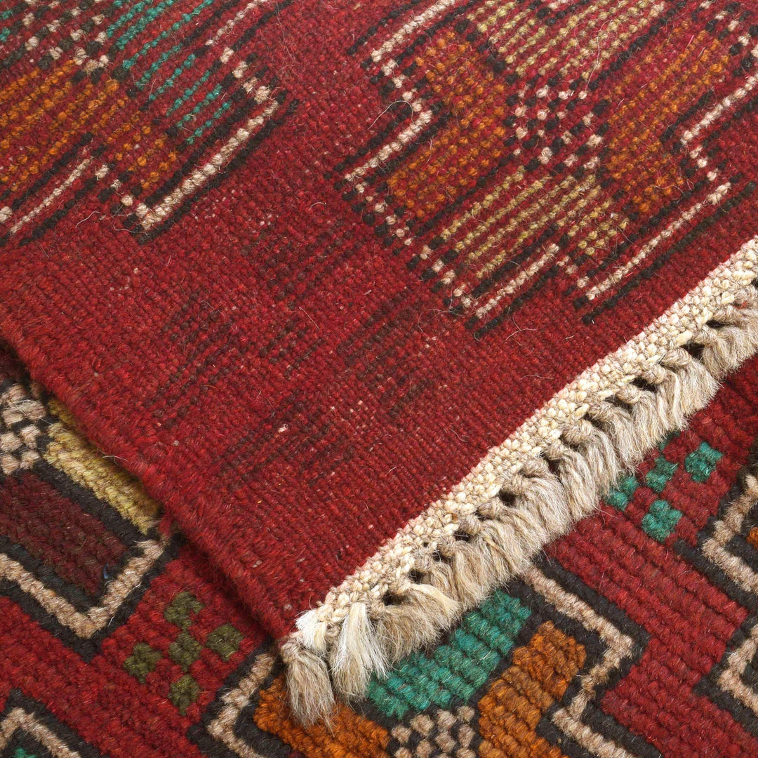 Red Color Baloch Runner 1' 11" x 6' 8" - No. AL55412