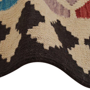 Colorful Flat-Weave Wool Kilim 7' 4" x 9' 10" - No. AL92683