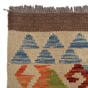 Handmade Turkish Design Wool Kilim Runner 2' 9" x 8' 10" - No. AL22192