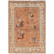 Handmade Picture Area Rug 4' 4" x 5' 10" - No. AL97302