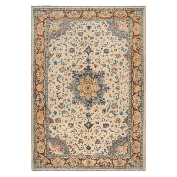 Handmade Persian Design Heriz Carpet 6' 7" x 9' 8" - No. AL69222