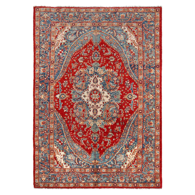 Handmade Persian Design Heriz Carpet 6' 8" x 9' 7" - No. AL51898