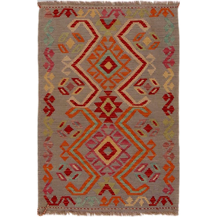 Hand Knotted Flatweave Kilim 2' 8" x 3' 11" - No. AL64540