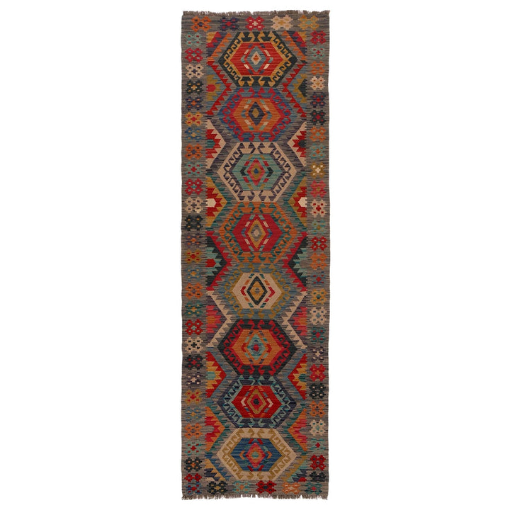 Long Chobi Kilim Runner 2' 10" x 9' 9" - No. AL70566