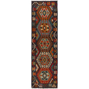 Hand Knotted Flatweave Kilim Runner 2' 9" x 9' 9" - No. AL70995