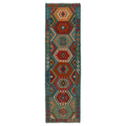 Handmade Afghan Vegetable Kilim Runner 2' 9" x 9' 8" - No. AL71691