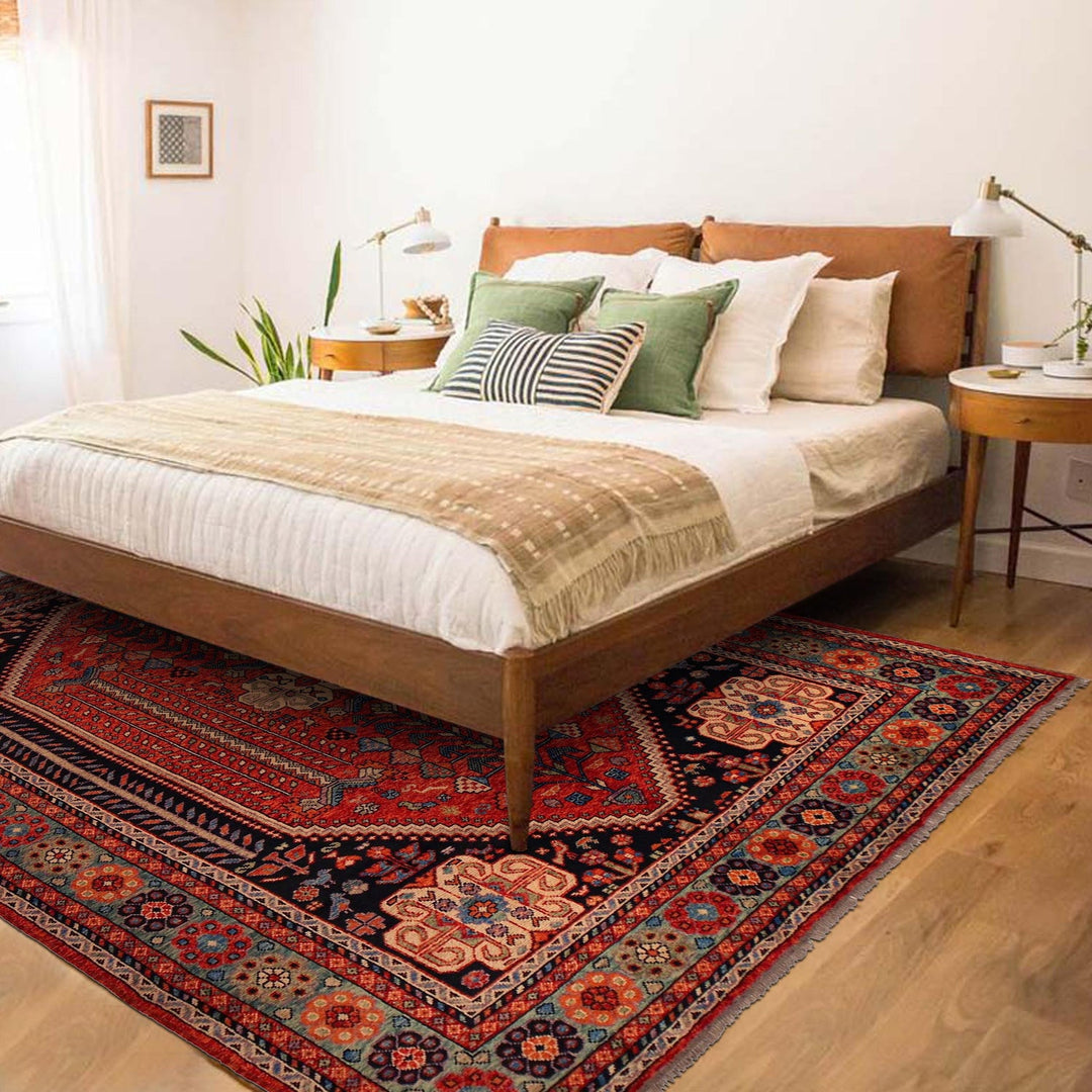 Shirazi Hand Knotted Carpet 8' 3" x 11' 2" - No. AL35674