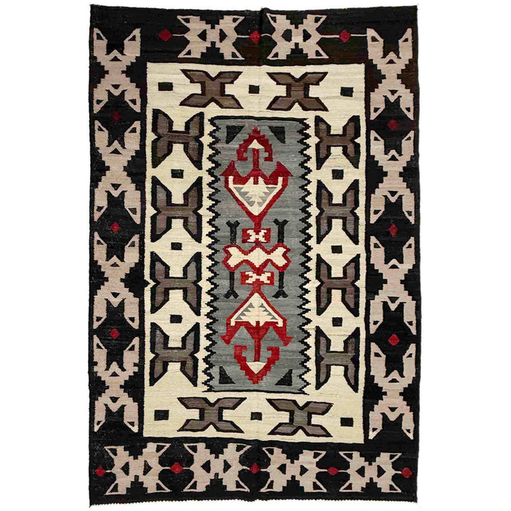 Afghan Vegetable Kilim Rug 5' 8" x 8' 5" Flat-Weave