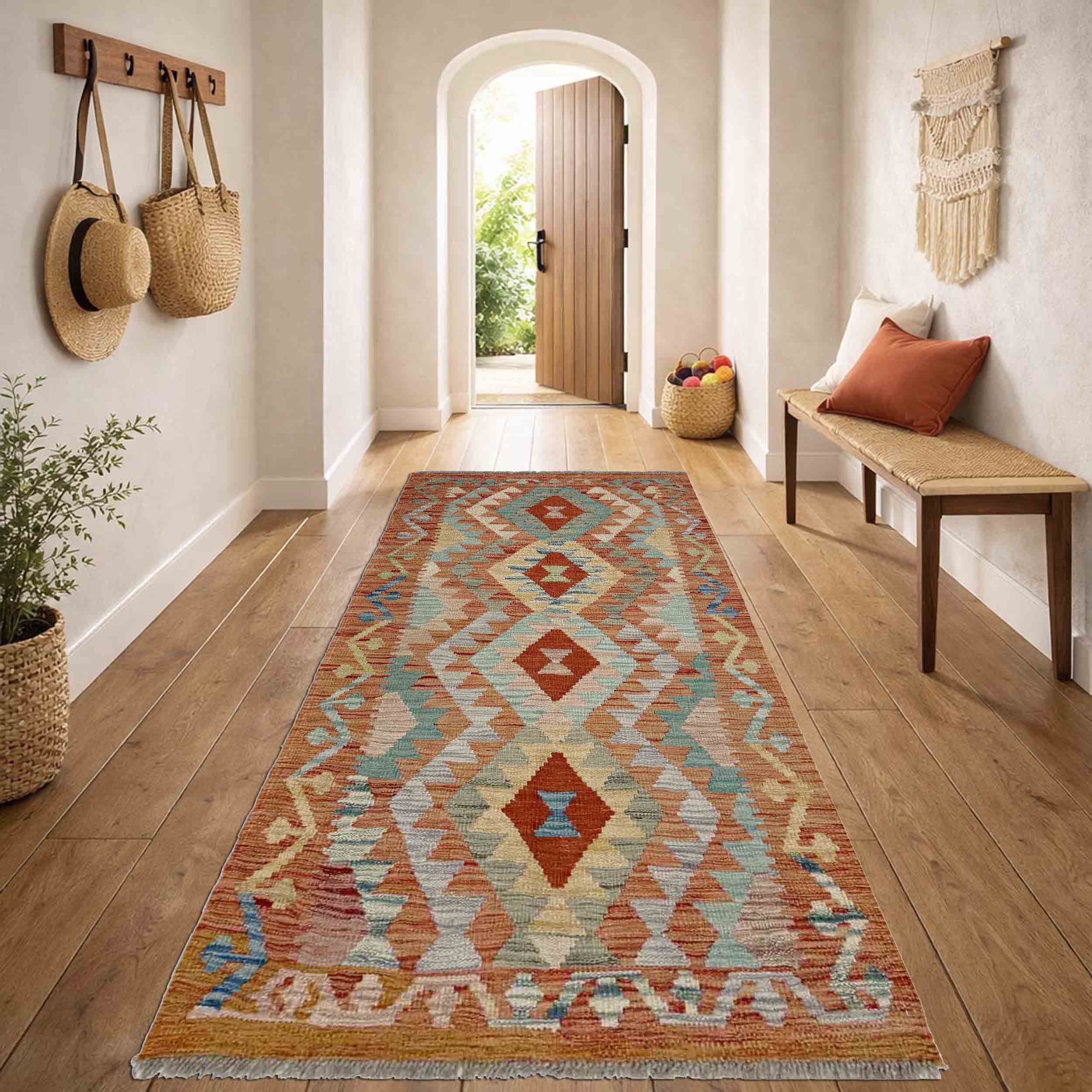Afghan Vegetable Kilim Rug 2' 6