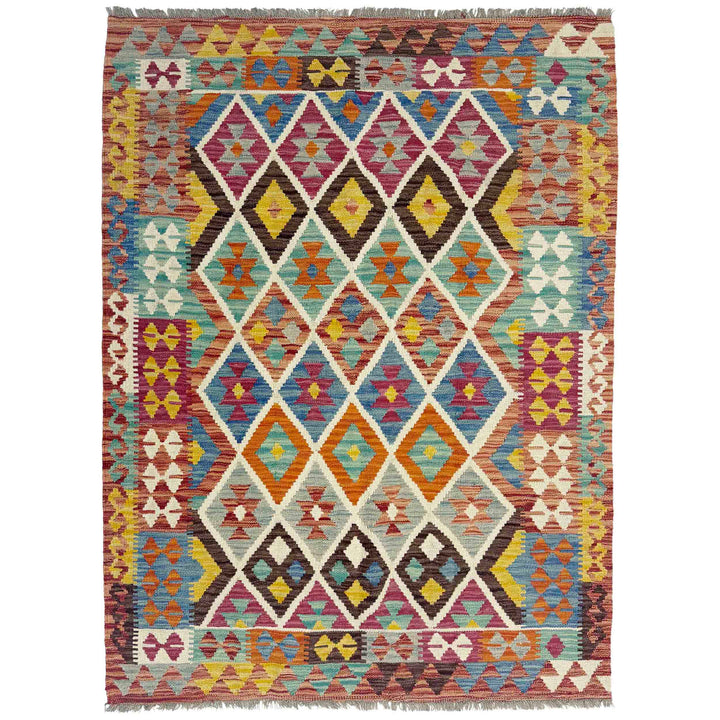 Small Size Chobi Kilim 4' 2" x 5' 9" - No. AL423342