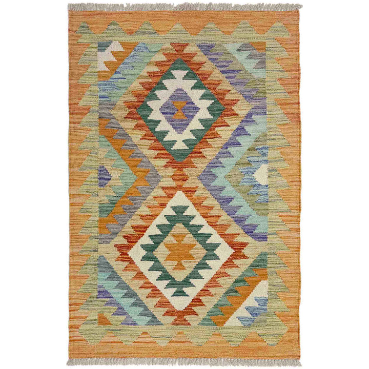 Handmade Turkish Design Wool Kilim 2' 6" x 4' 1" - No. AL148231