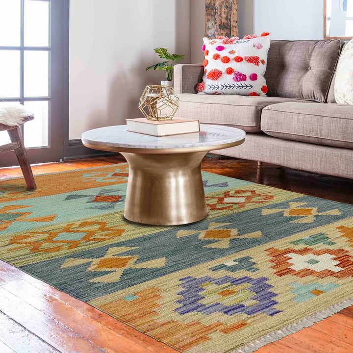 Small Size Chobi Kilim 2' 7" x 3' 11" - No. AL575644