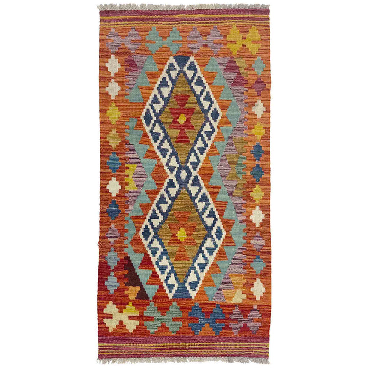 Hand Made Afghan Kilim 2' 1" x 4' 1" - No. AL729900