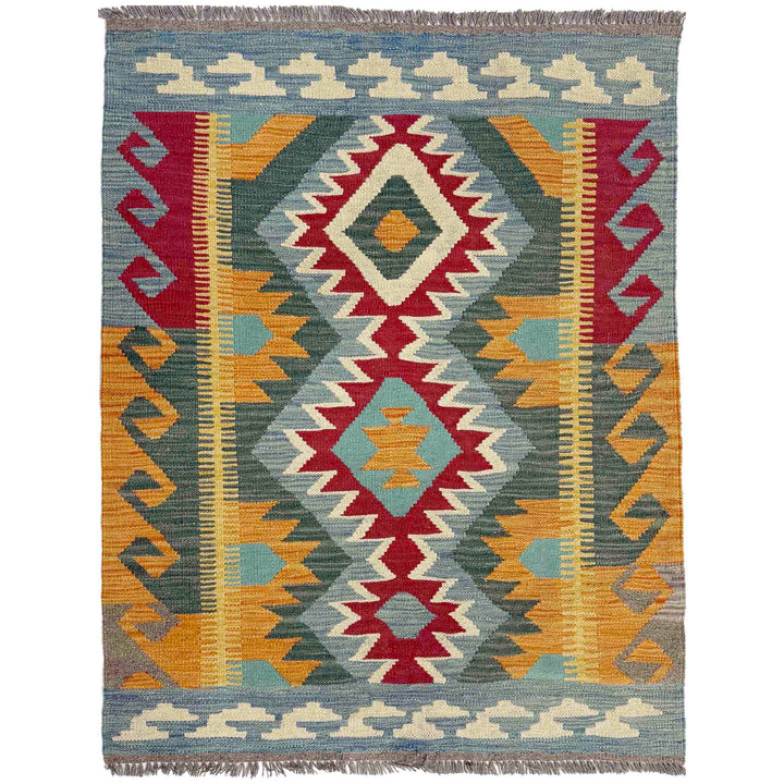 Hand Made Afghan Kilim 2' 11" x 4' 0" - No. AL840406