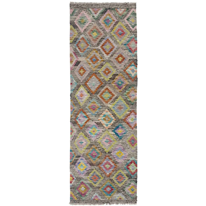 Hand Woven Wool Kelim 2' 1" x 5' 10" - No. AL158785
