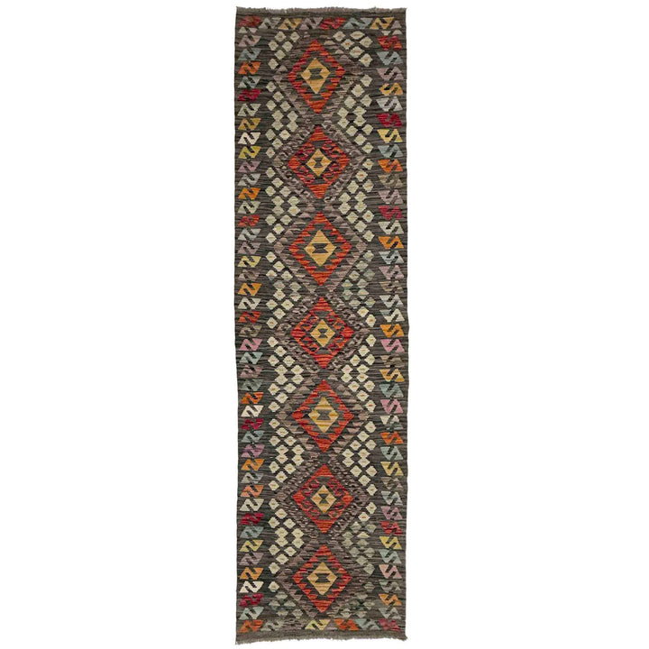 Hand Knotted Flatweave Kilim Runner 2' 7" x 9' 9" - No. AL282720