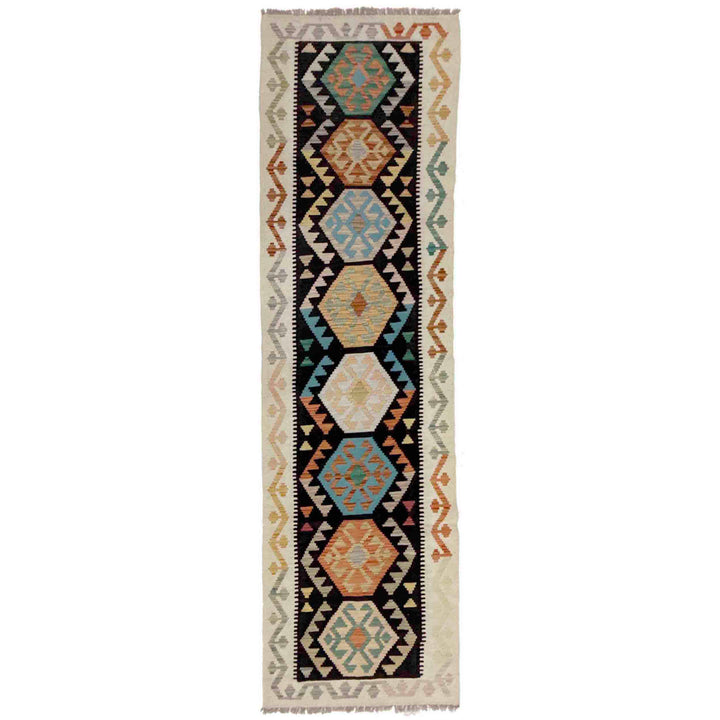 Handmade Vegetable Kilim Runner 2' 7" x 9' 10" - No. AL546529