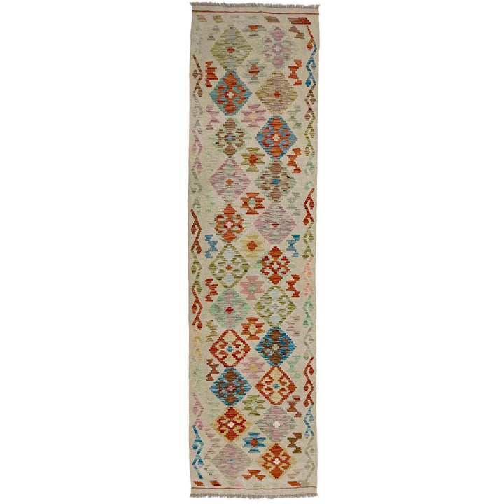 Handmade Vegetable Kelim Runner 2' 8" x 9' 6" - No. AL649799