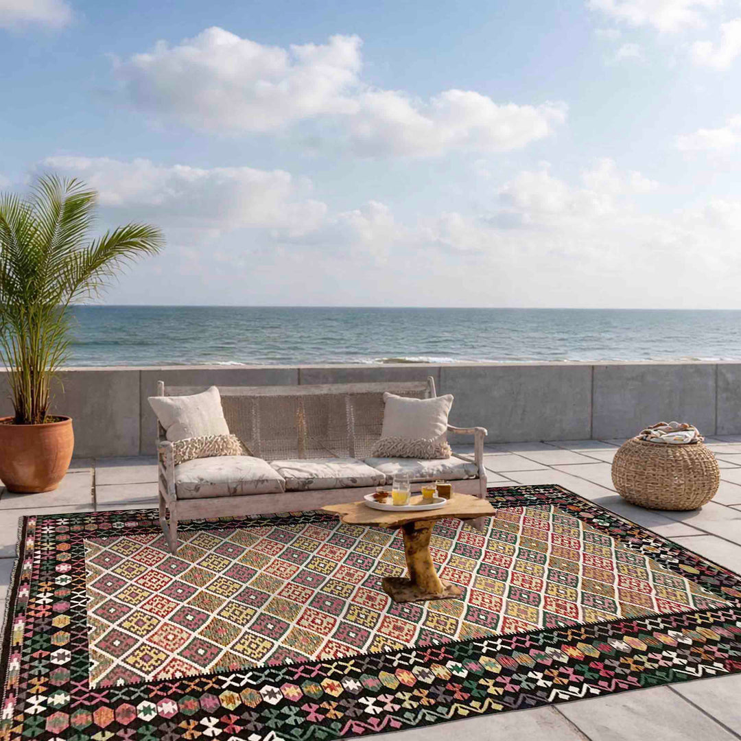 Hand Made Afghan Kilim 9' 7" x 16' 4" - No. AL696986