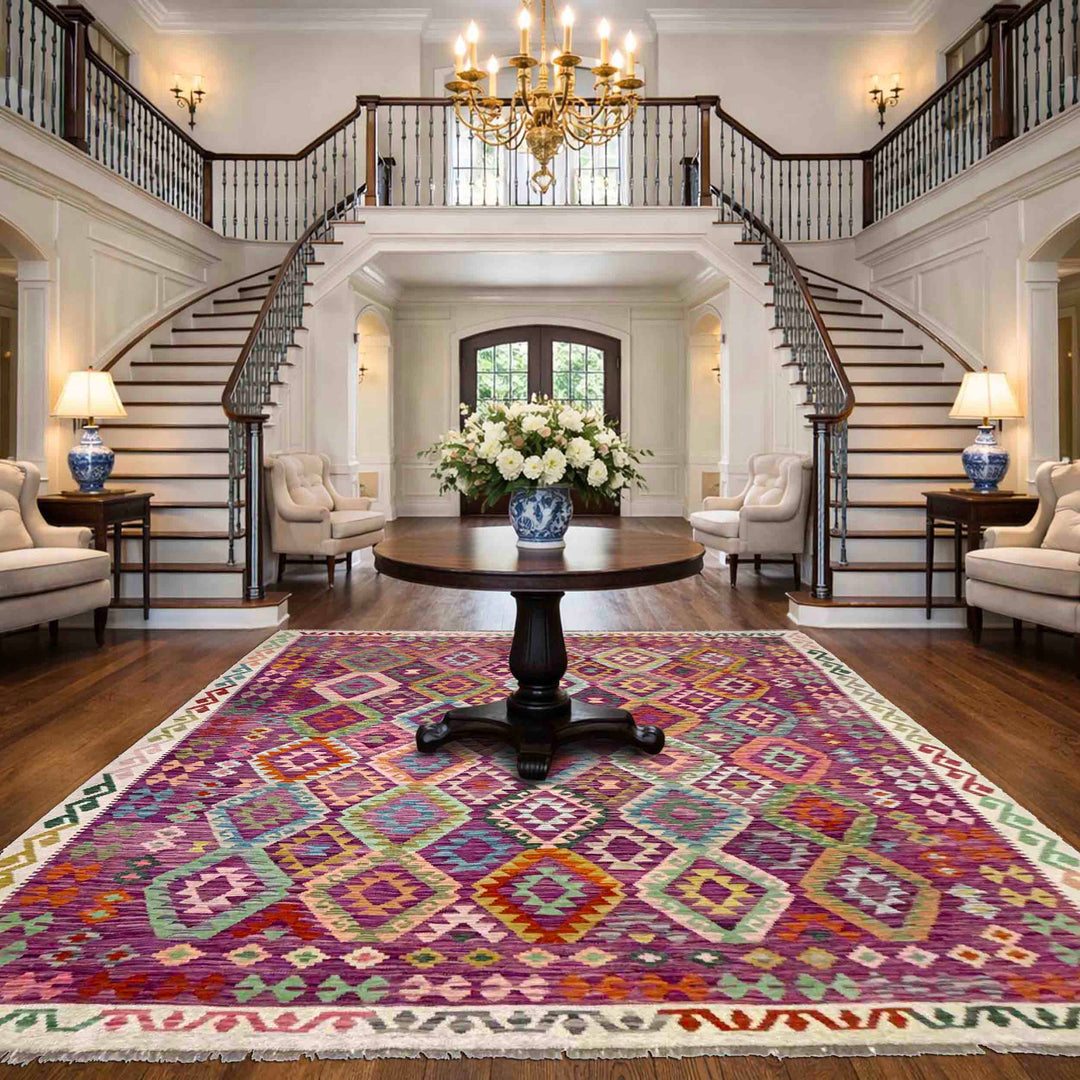 Large Size Chobi Kilim 8' 9" x 10' 2" - No. AL577261