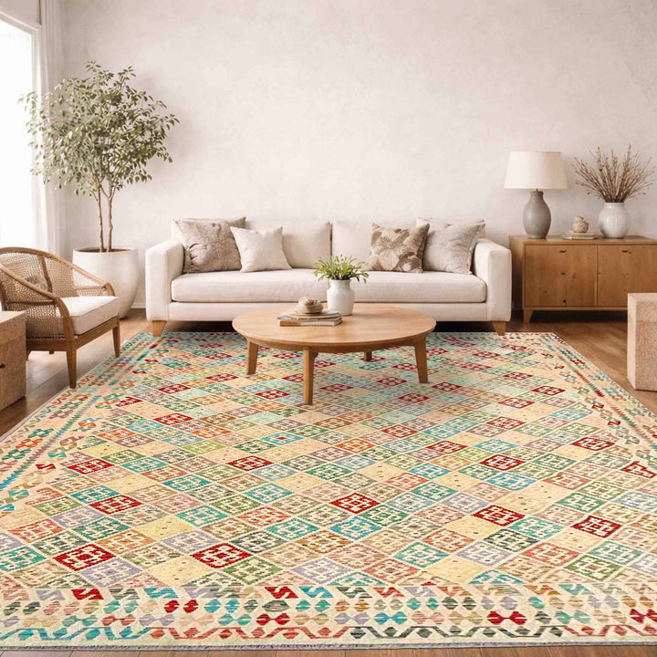 Handmade Vegetable Kelim 13' 11" x 19' 8" - No. AL197919