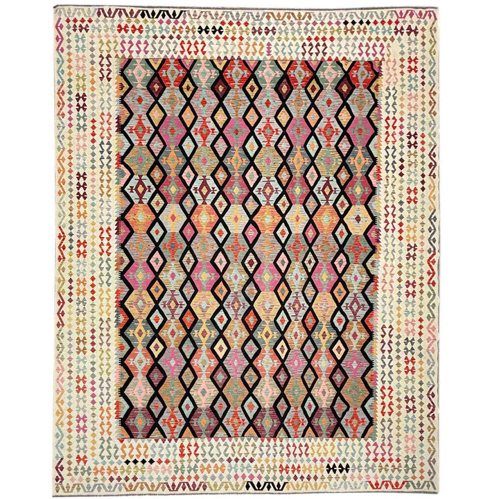 Hand Knotted Afghan Style Kilim 13' 3" x 18' 10" - No. AL261653