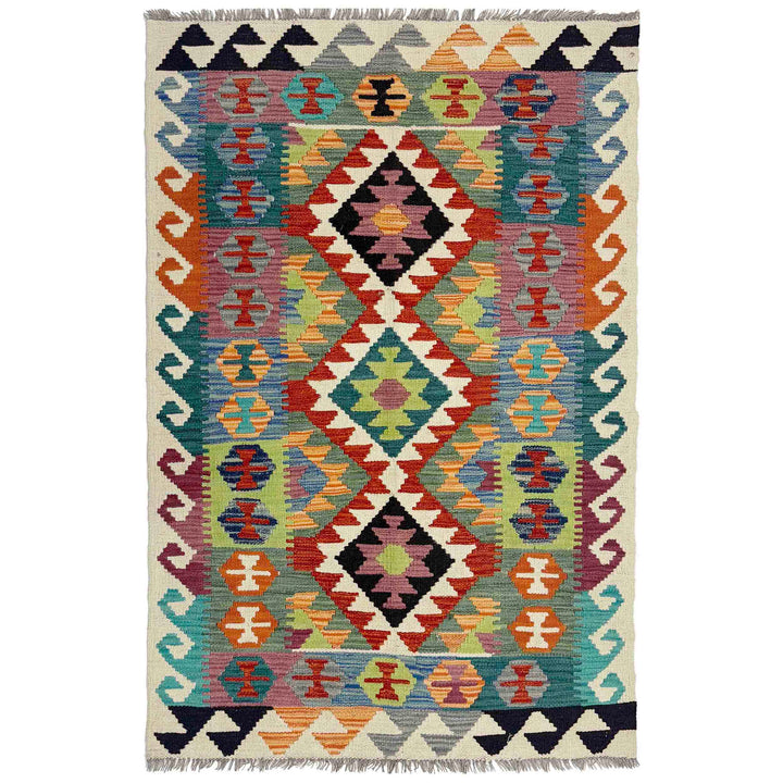Handmade Vegetable Kilim 3' 3" x 5' 0" - No. AL718011