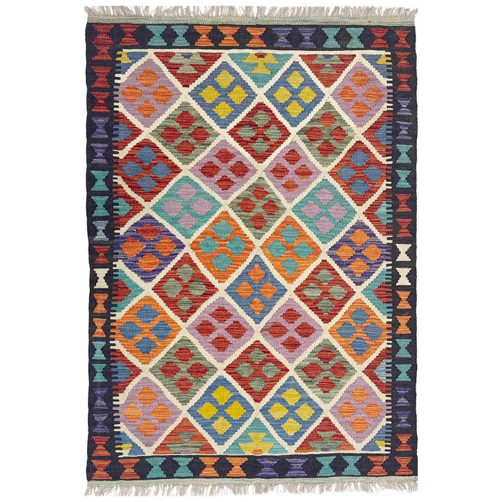 Handmade Vegetable Kelim 3' 5" x 5' 1" - No. AL839504