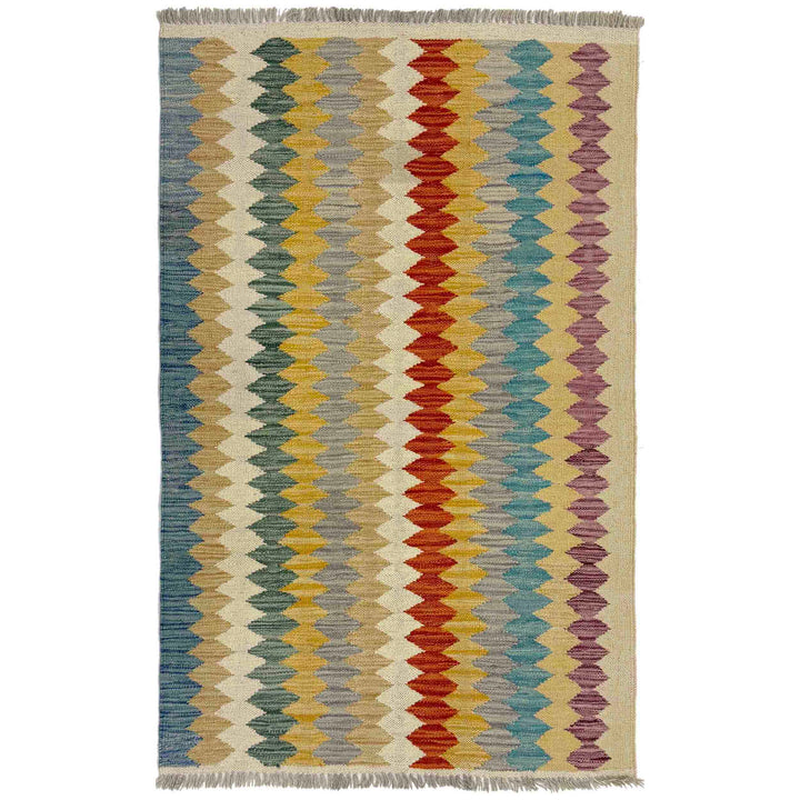 Small Size Chobi Kilim 2' 7" x 4' 3" - No. AL581215