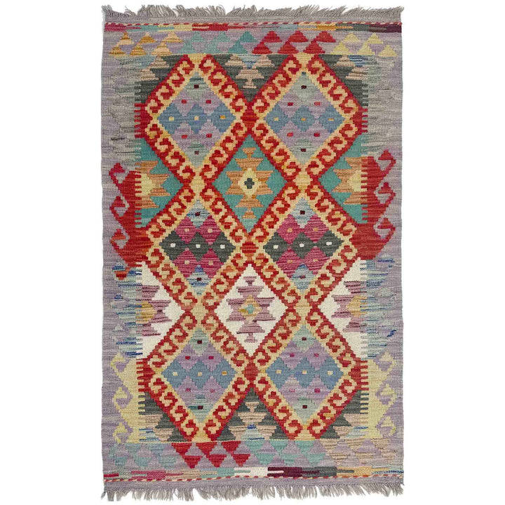 Hand Knotted Flatweave Kilim 2' 7" x 4' 2" - No. AL838500