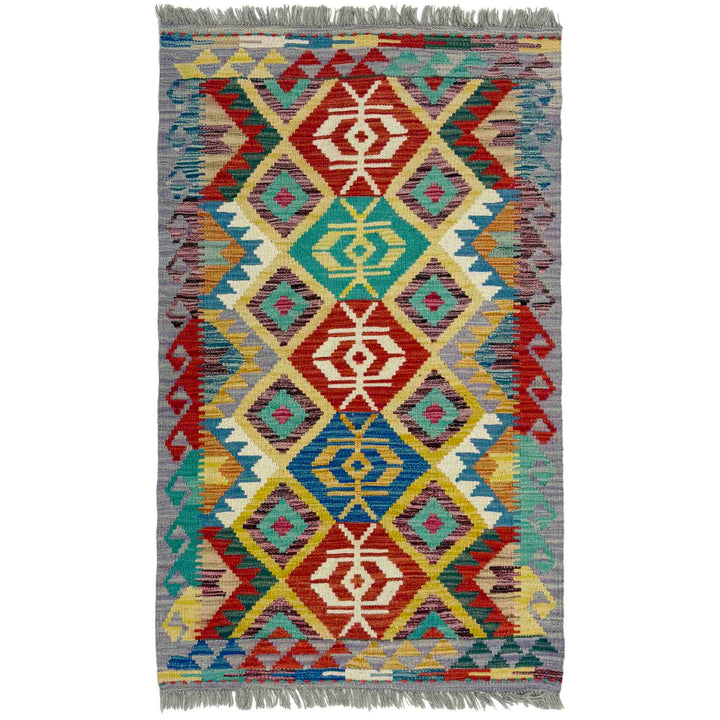 Handmade Vegetable Kilim 2' 6" x 4' 2" - No. AL828055