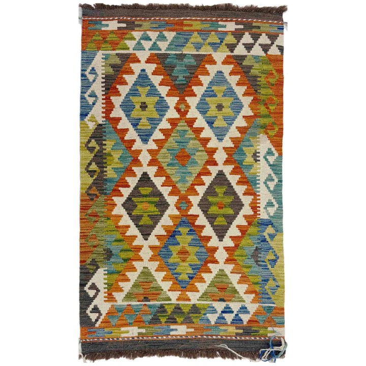 Handmade Turkish Design Wool Kilim 2' 5" x 4' 1" - No. AL532396