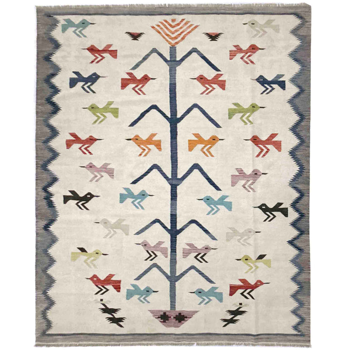 Pakistani Embroidery Kilim 8' 8" x 11' 10" - No. AL746654