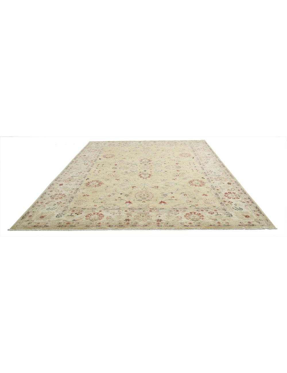 Afghan Ziegler Rug 9' 1" x 12' 6" Hand-Knotted | No. AT60261