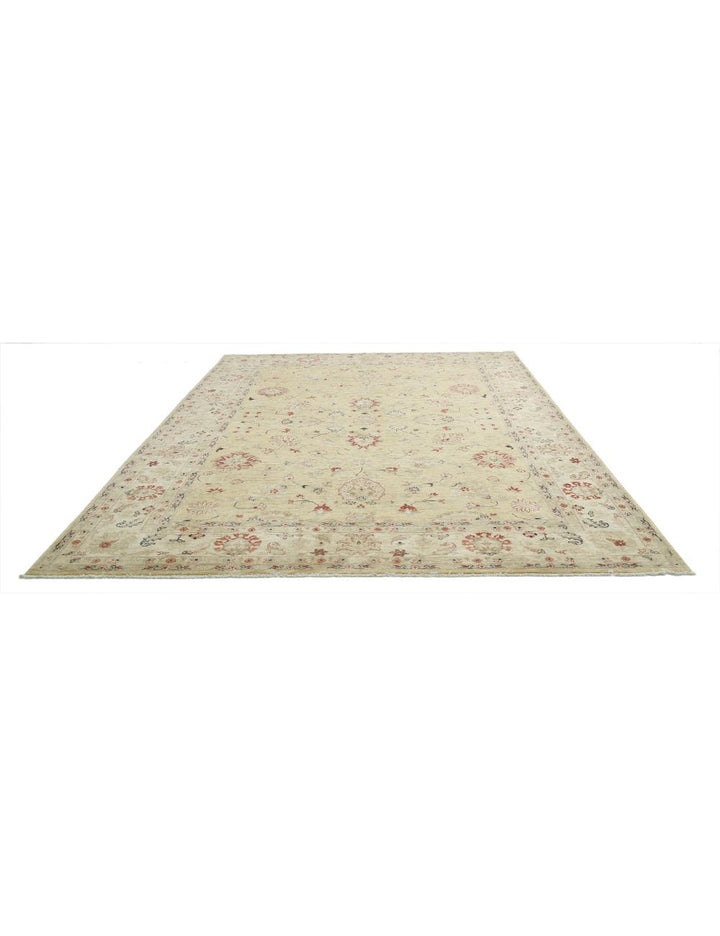 Afghan Ziegler Rug 9' 1" x 12' 6" Hand-Knotted | No. AT60261