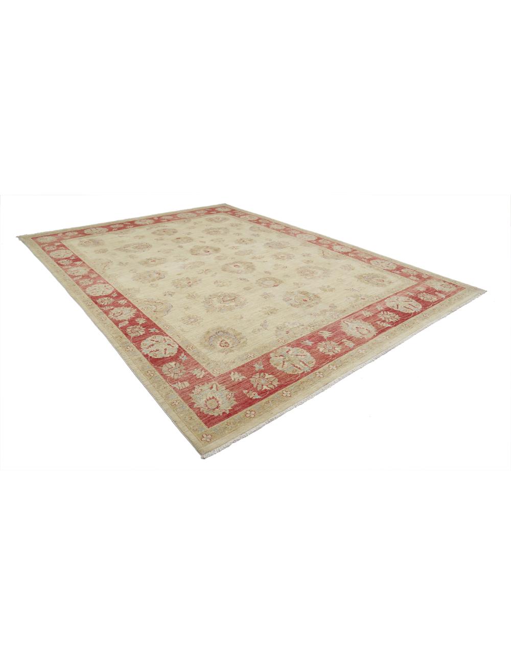 Afghan Ziegler Rug 9' 7" x 13' 1" Hand-Knotted | No. AT71016