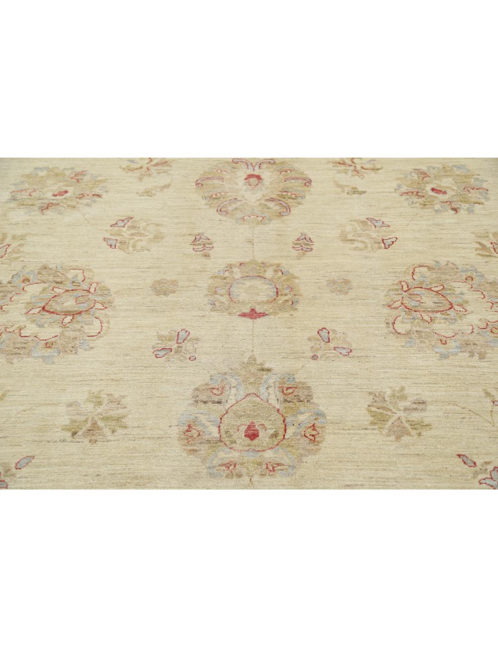 Afghan Ziegler Rug 9' 7" x 13' 1" Hand-Knotted | No. AT71016