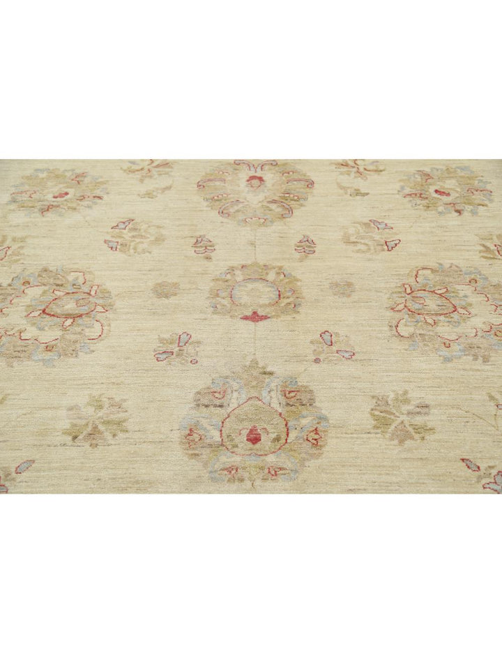 Afghan Ziegler Rug 9' 7" x 13' 1" Hand-Knotted | No. AT71016