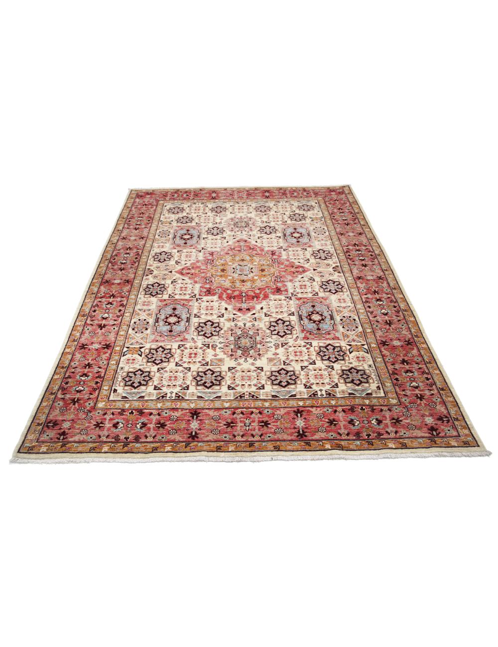 Afghan Ziegler Rug 5'7" x 7'10" Hand-Knotted | No. AT84802