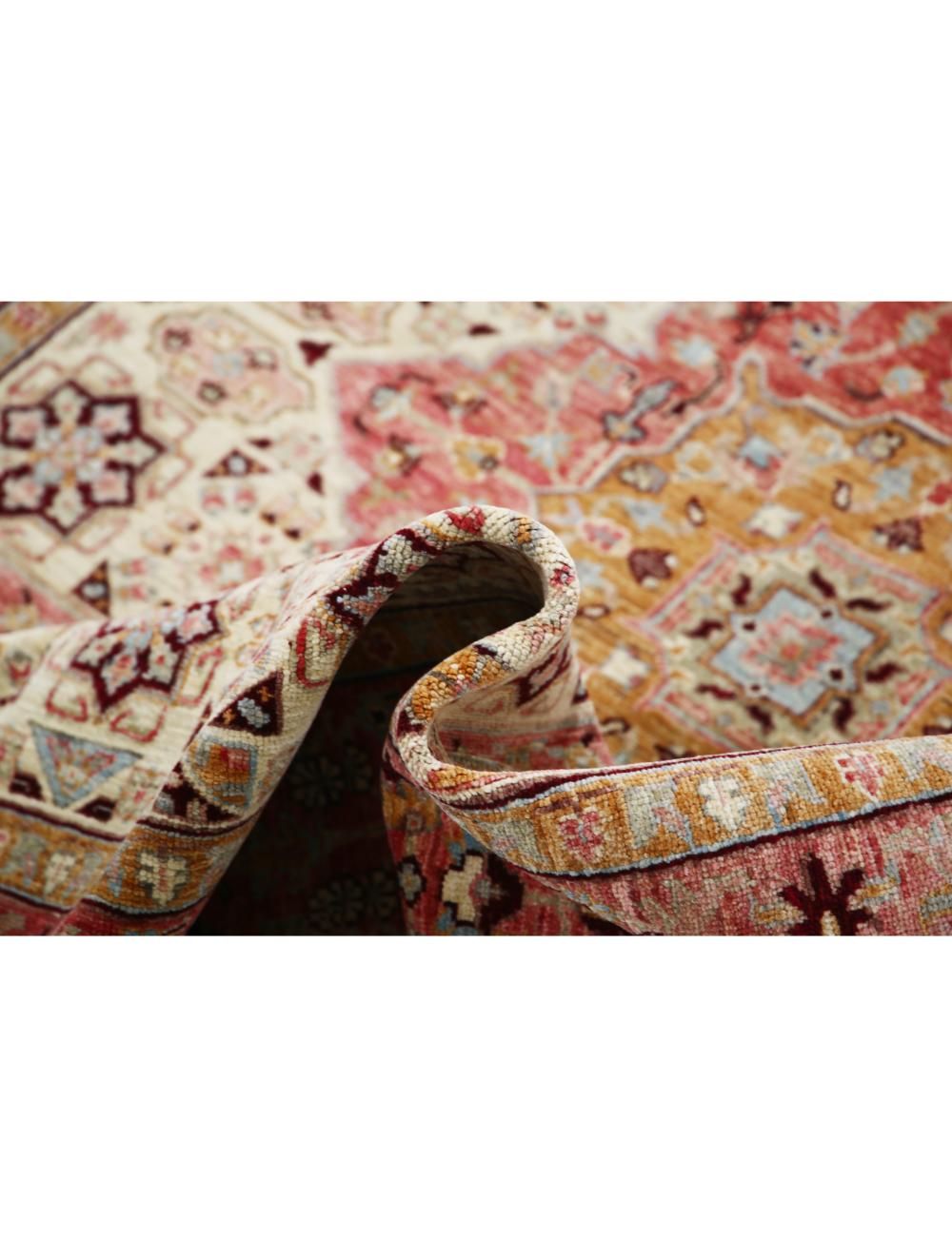 Afghan Ziegler Rug 5'7" x 7'10" Hand-Knotted | No. AT84802
