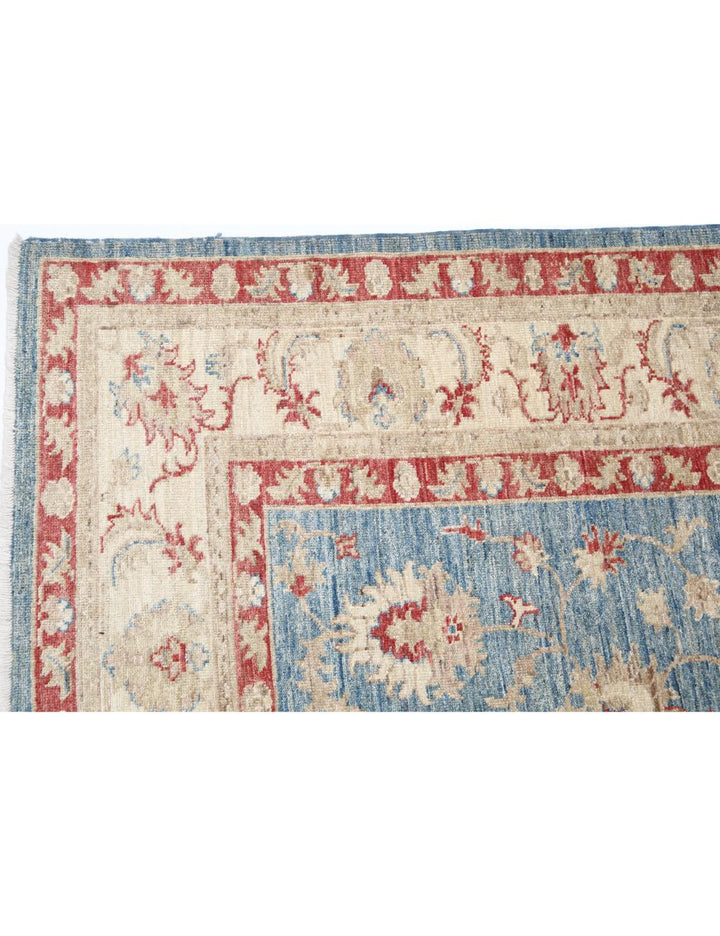 Afghan Ziegler Rug 5' 7" x 7' 10" Hand-Knotted | No. AT62789